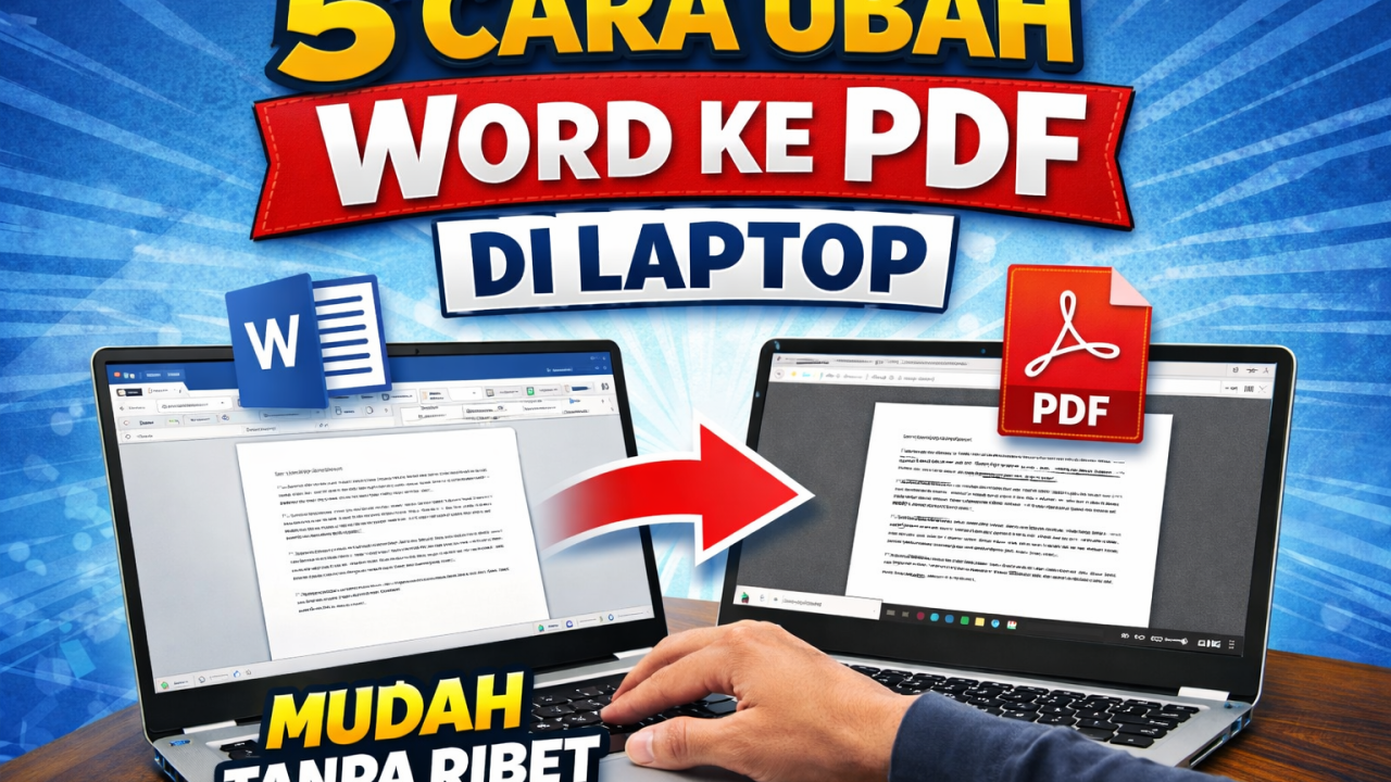 5 Cara Ubah Word ke PDF di Laptop Mudah Tanpa Ribet