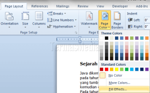 Cara Mengubah Warna Latar Background Dokumen Microsoft Word