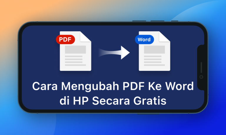 cara mengubah pdf ke word di hp gratis