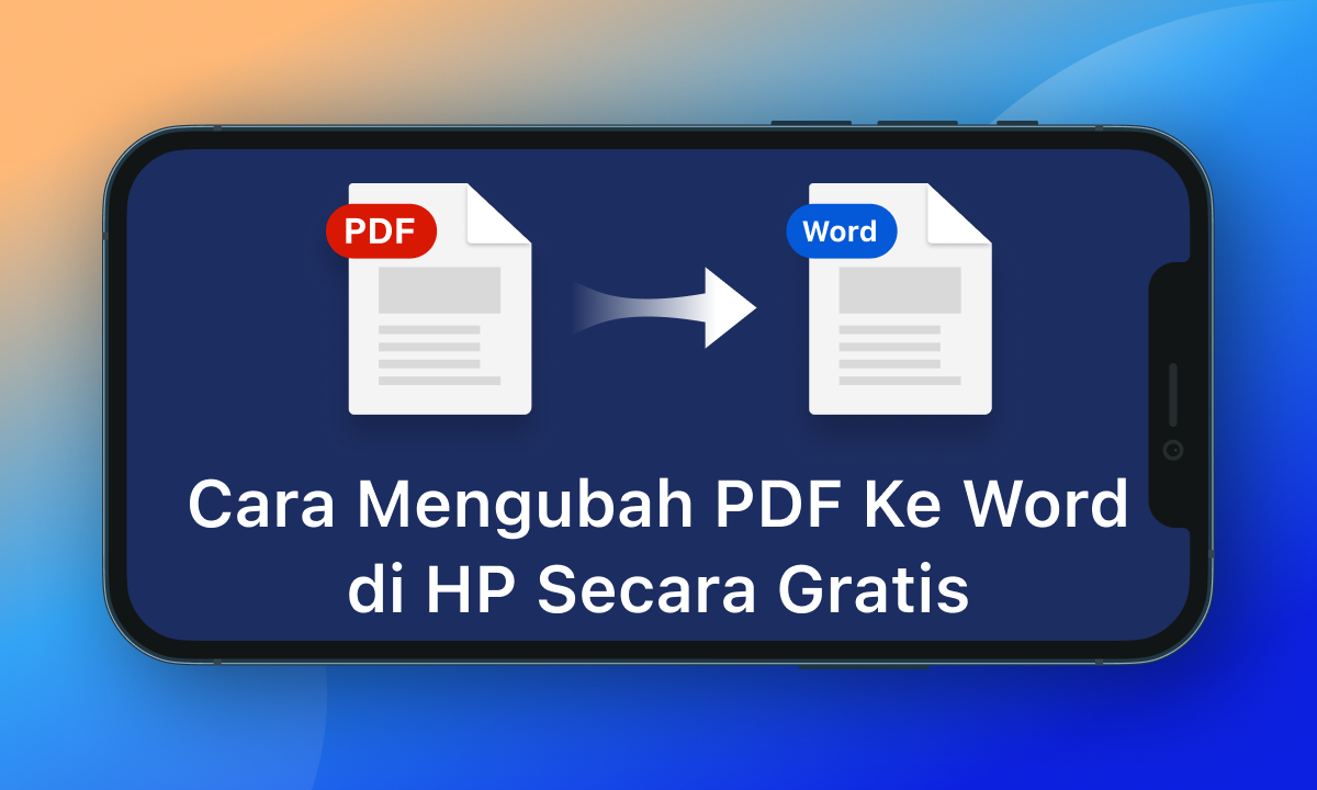 cara mengubah pdf ke word di hp gratis