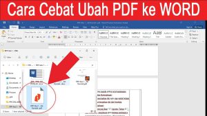 Cara Mengubah File PDF ke Word Panduan Lengkap dan Efektif