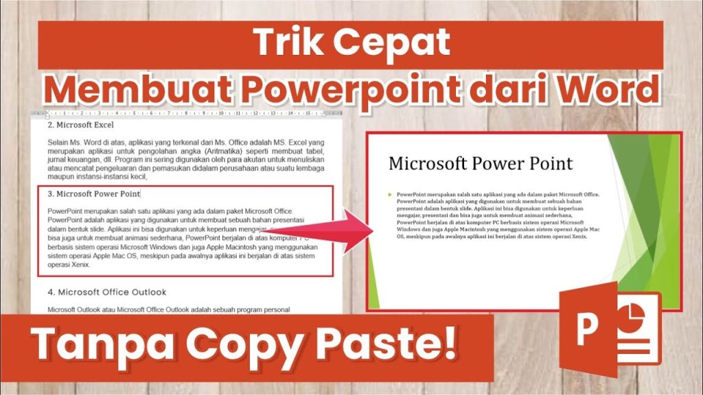 cara mengubah word ke ppt